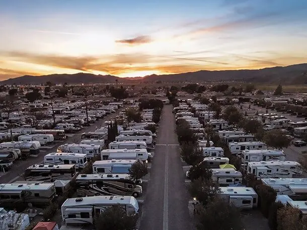 Golden Village Palms RV Resort property